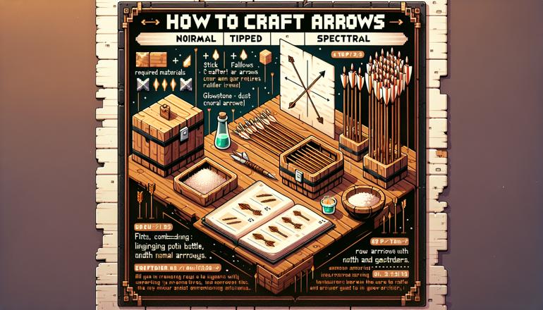 How to Craft Arrows – Normal, Tipped, and Spectral